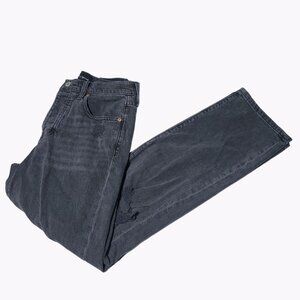 Lucky Brand Jeans Womens Size 0 Straight Mid Rise Gray Ripped Denim Pants